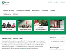 Tablet Screenshot of cerebralvaud.ch